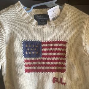 Polo-Ralph Lauren Beige/Cream Toddler Sweater size 2T BRAND NEW with tags